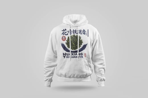 Hoodie — Floral Tie Guan Yin