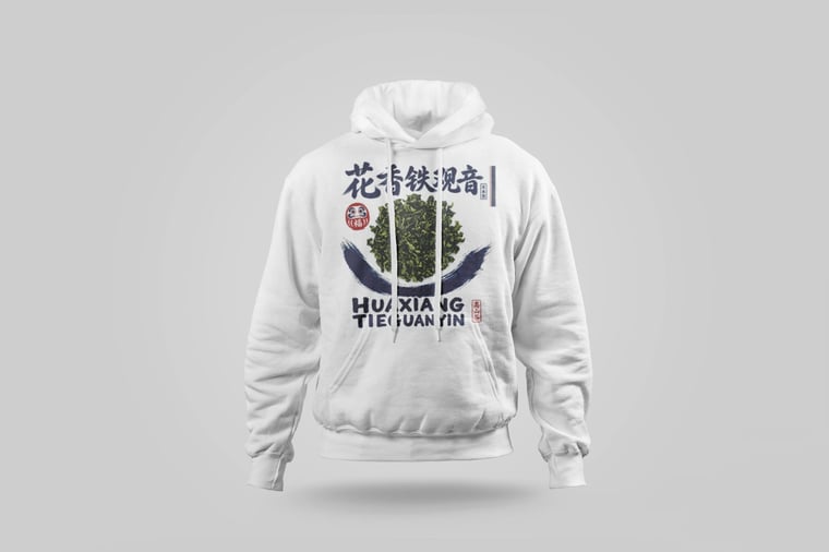 Hoodie — Floral Tie Guan Yin